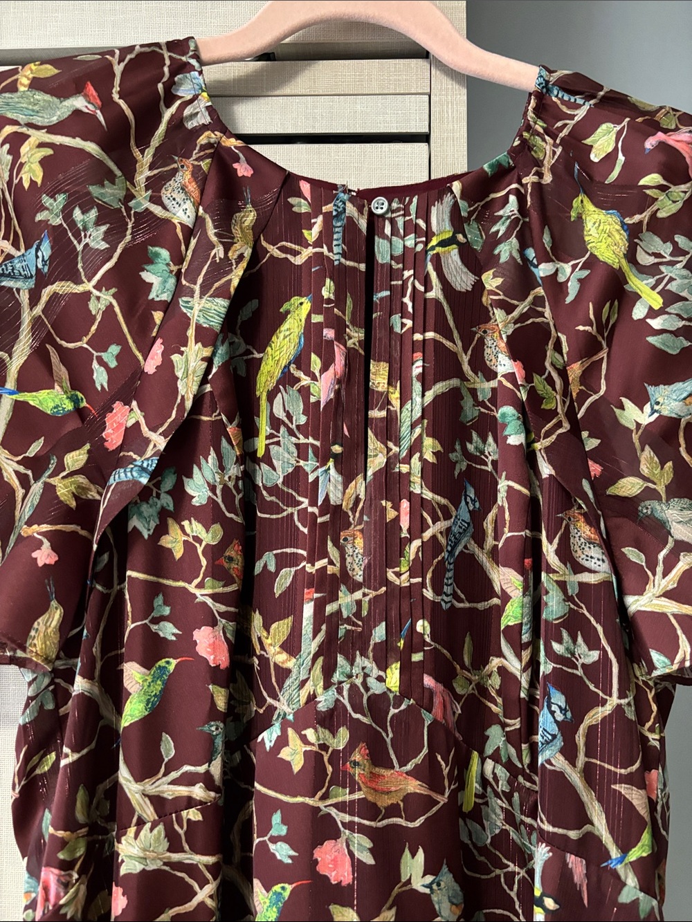 JCrew Point Sur bird menagerie size 8 maxi dress - Picture 2 of 7